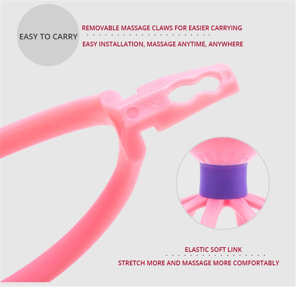 Head Scalp Massager Comb Neck Massage Roller Octopus Claws Magnetic Ball Relax SPA Hair Care for Hair Growth Stress Relief Rest