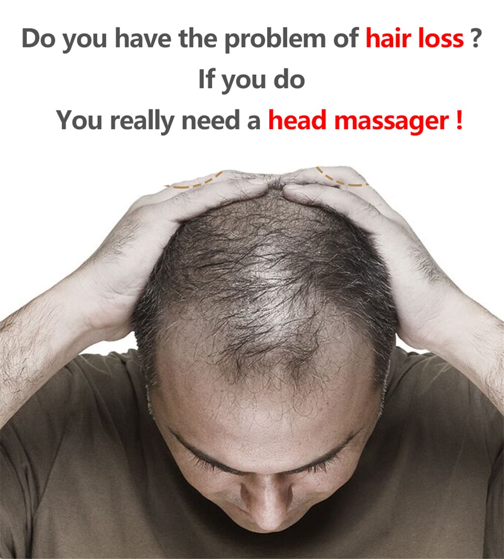 Head Scalp Massager Comb Neck Massage Roller Octopus Claws Magnetic Ball Relax SPA Hair Care for Hair Growth Stress Relief Rest