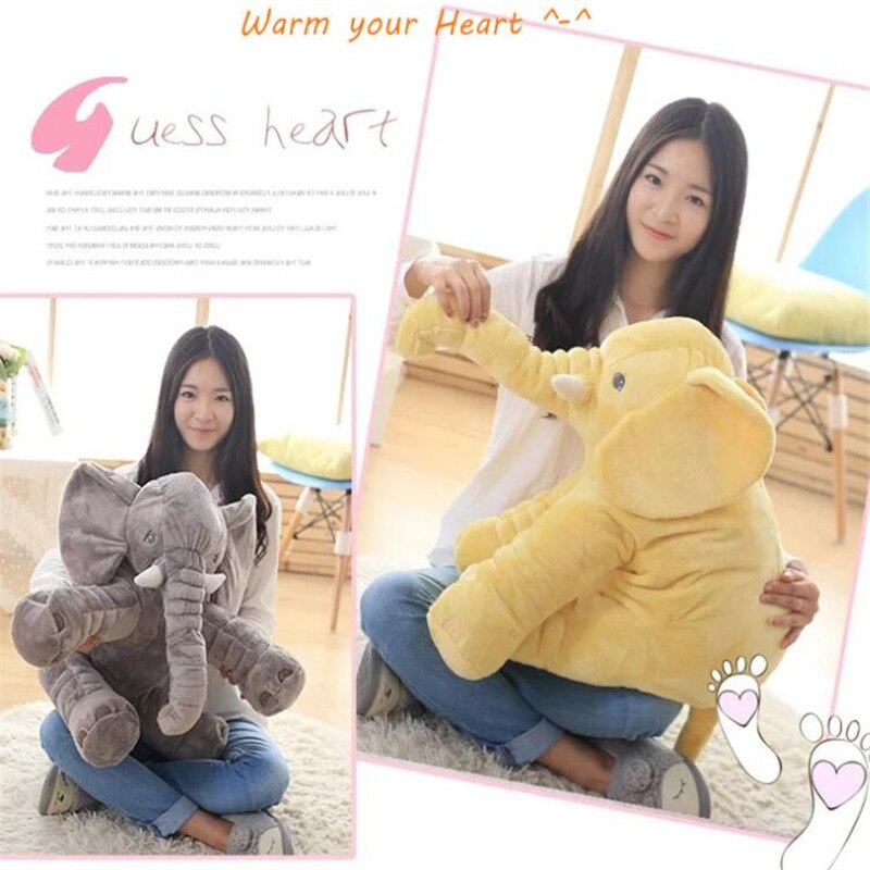 40/60cm Fashion Baby Animal Plush Elephant Doll Stuffed Elephant Plush Soft Pillow Kid Toy Children Room Bed Decoration Toy Gift 40/60cm Fashion Baby Animal Plush Elephant Doll Stuffed Elephant Plush Soft Pillow Kid Toy Children Room Bed Decoration Toy Gift
