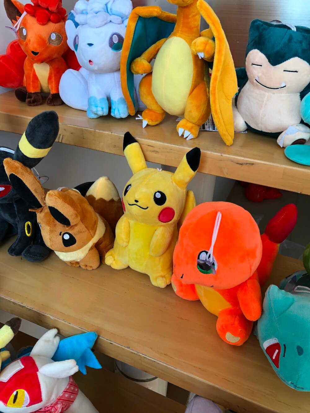 41 Styles Pikachued Charmander Bulbasaur Squirtle Pokemoned Plush Toys Eevee Snorlax Jigglypuff Stuffed Doll Christmas Kid Gift
