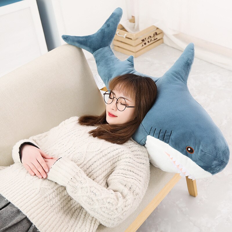 15-140cm Giant Shark Plush Toy Soft Stuffed Speelgoed Animal Reading Pillow for Birthday Gifts Cushion Doll Gift For Children 15-140cm Giant Shark Plush Toy Soft Stuffed Speelgoed Animal Reading Pillow for Birthday Gifts Cushion Doll Gift For Children