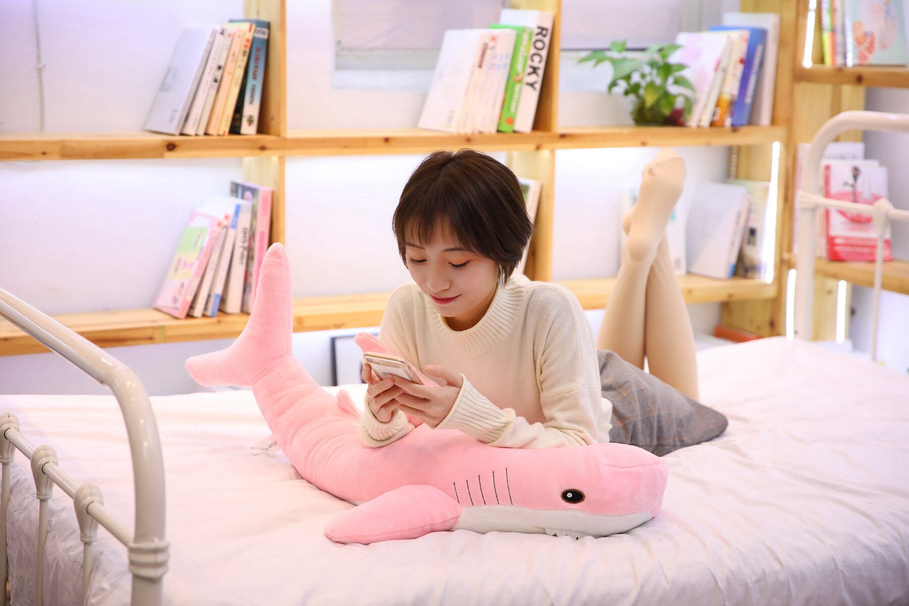 15-140cm Giant Shark Plush Toy Soft Stuffed Speelgoed Animal Reading Pillow for Birthday Gifts Cushion Doll Gift For Children 15-140cm Giant Shark Plush Toy Soft Stuffed Speelgoed Animal Reading Pillow for Birthday Gifts Cushion Doll Gift For Children