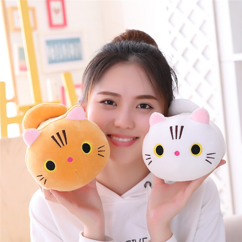 Cartoon Soft Cat Plush Toy Children's Toy Sofa Pillow Cushion Kawaii Padded Toy Gift Children's Room Decoration