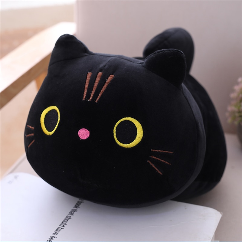 Cartoon Soft Cat Plush Toy Children's Toy Sofa Pillow Cushion Kawaii Padded Toy Gift Children's Room Decoration