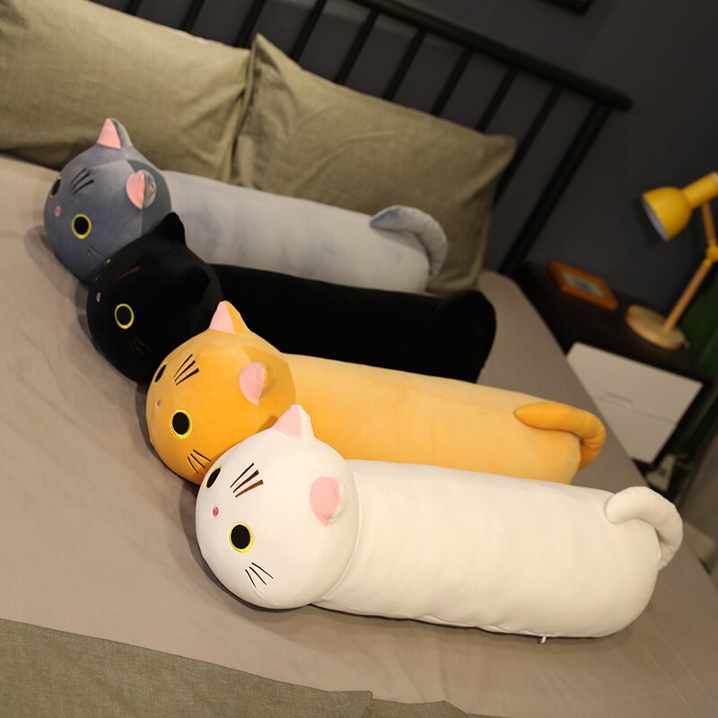Cartoon Soft Cat Plush Toy Children's Toy Sofa Pillow Cushion Kawaii Padded Toy Gift Children's Room Decoration