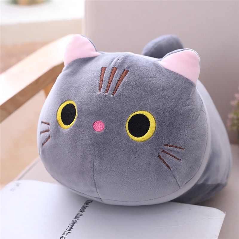 Cartoon Soft Cat Plush Toy Children's Toy Sofa Pillow Cushion Kawaii Padded Toy Gift Children's Room Decoration