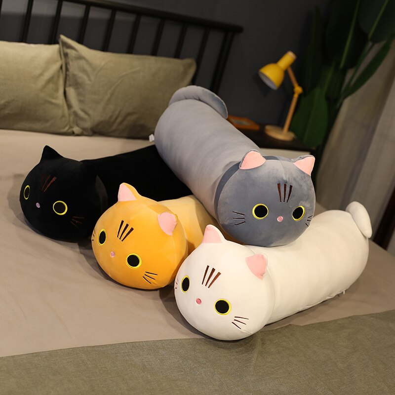 Cartoon Soft Cat Plush Toy Children's Toy Sofa Pillow Cushion Kawaii Padded Toy Gift Children's Room Decoration