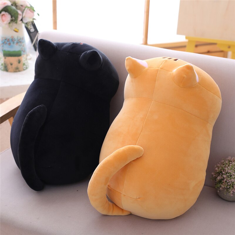 Cartoon Soft Cat Plush Toy Children's Toy Sofa Pillow Cushion Kawaii Padded Toy Gift Children's Room Decoration