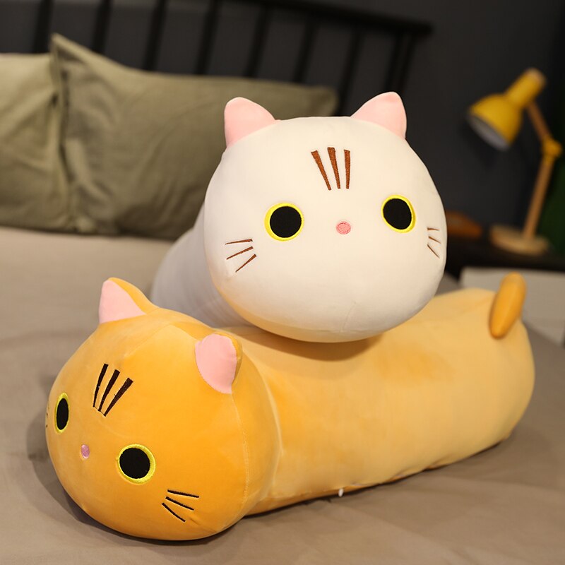 Cartoon Soft Cat Plush Toy Children's Toy Sofa Pillow Cushion Kawaii Padded Toy Gift Children's Room Decoration