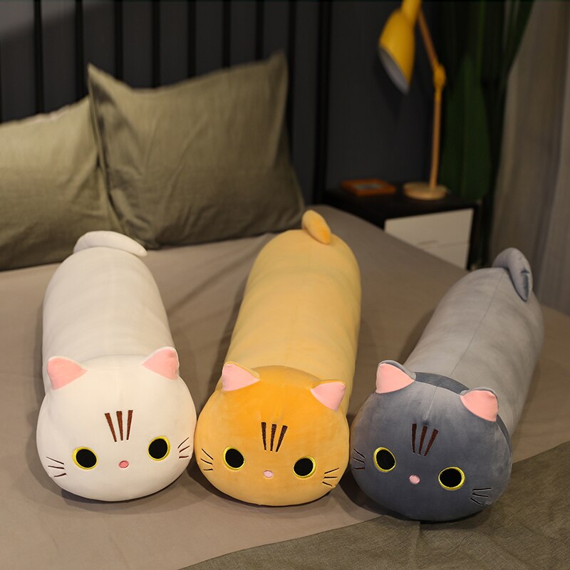 Cartoon Soft Cat Plush Toy Children's Toy Sofa Pillow Cushion Kawaii Padded Toy Gift Children's Room Decoration