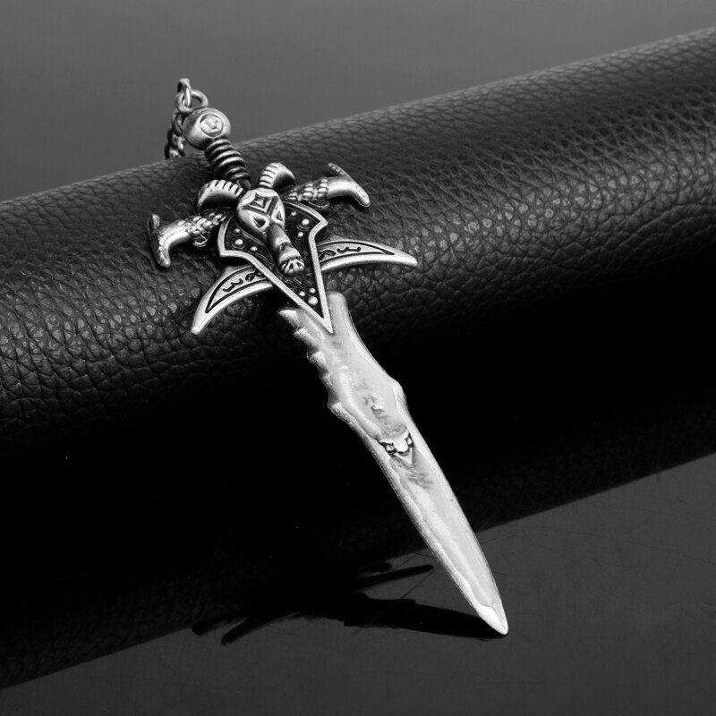 World of Warcraft Frostmourne Sword Weapon Keychain Game WOW Metal Keyring The Lich King Key Chain GLOW in the DARK luminous World of Warcraft Frostmourne Sword Weapon Keychain Game WOW Metal Keyring The Lich King Key Chain GLOW in the DARK luminous
