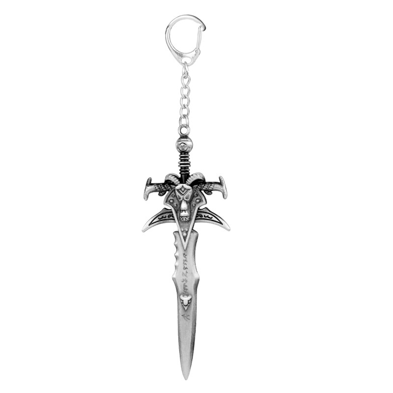 World of Warcraft Frostmourne Sword Weapon Keychain Game WOW Metal Keyring The Lich King Key Chain GLOW in the DARK luminous World of Warcraft Frostmourne Sword Weapon Keychain Game WOW Metal Keyring The Lich King Key Chain GLOW in the DARK luminous