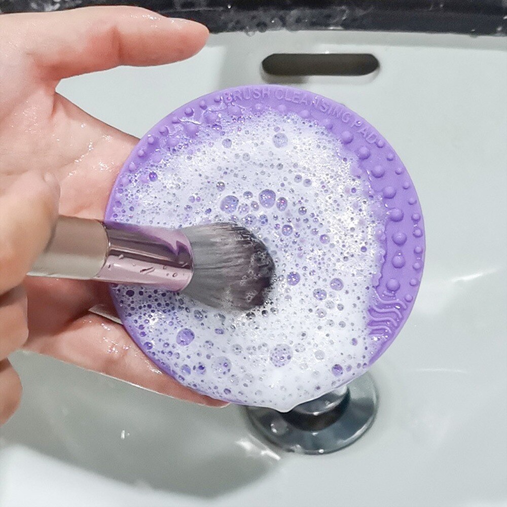 Silicone Makeup Brush Cleaner Foundation Makeup Brush Scrubber Board Pad Make Up Washing Brush Gel Cleaning Mat Hand Tool