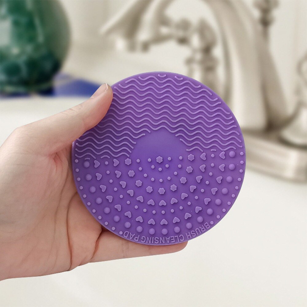 Silicone Makeup Brush Cleaner Foundation Makeup Brush Scrubber Board Pad Make Up Washing Brush Gel Cleaning Mat Hand Tool