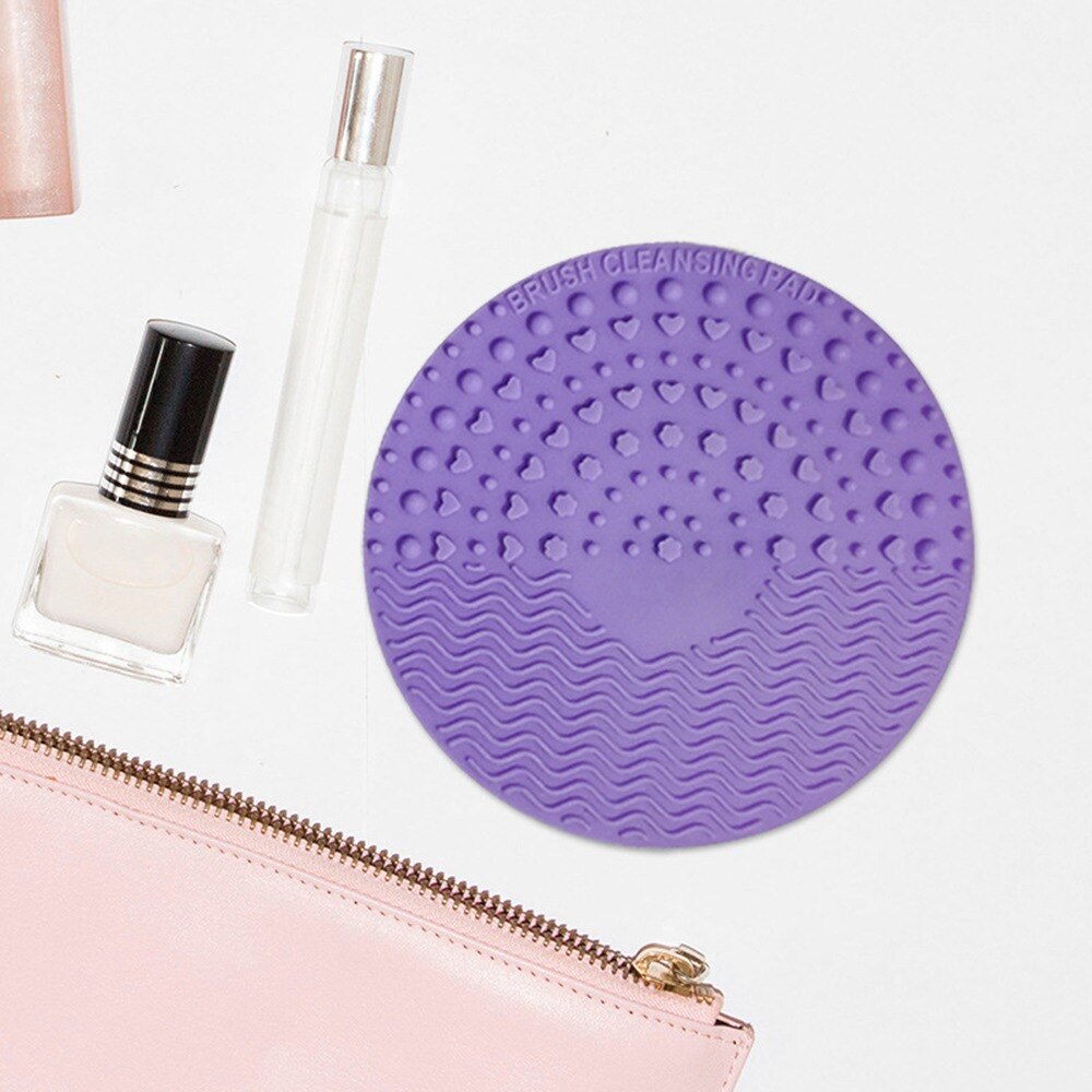 Silicone Makeup Brush Cleaner Foundation Makeup Brush Scrubber Board Pad Make Up Washing Brush Gel Cleaning Mat Hand Tool