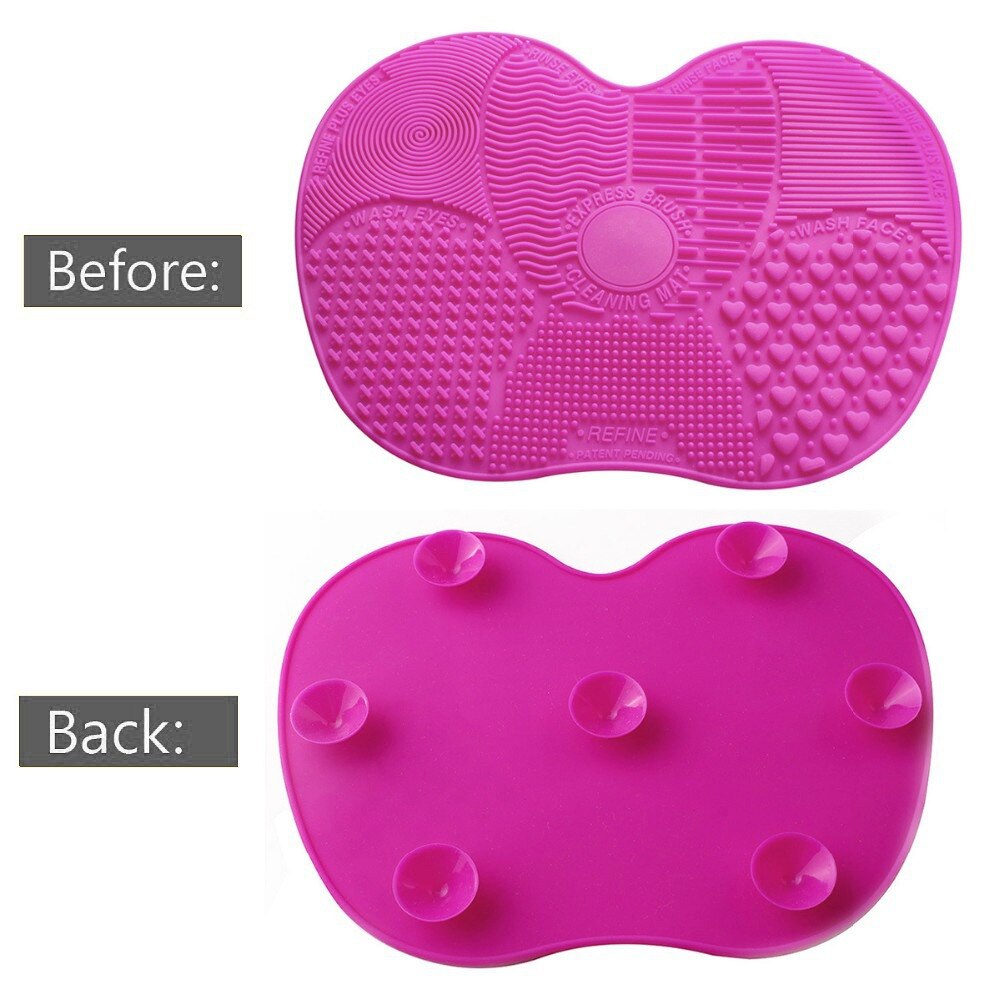 Silicone Makeup Brush Cleaner Foundation Makeup Brush Scrubber Board Pad Make Up Washing Brush Gel Cleaning Mat Hand Tool