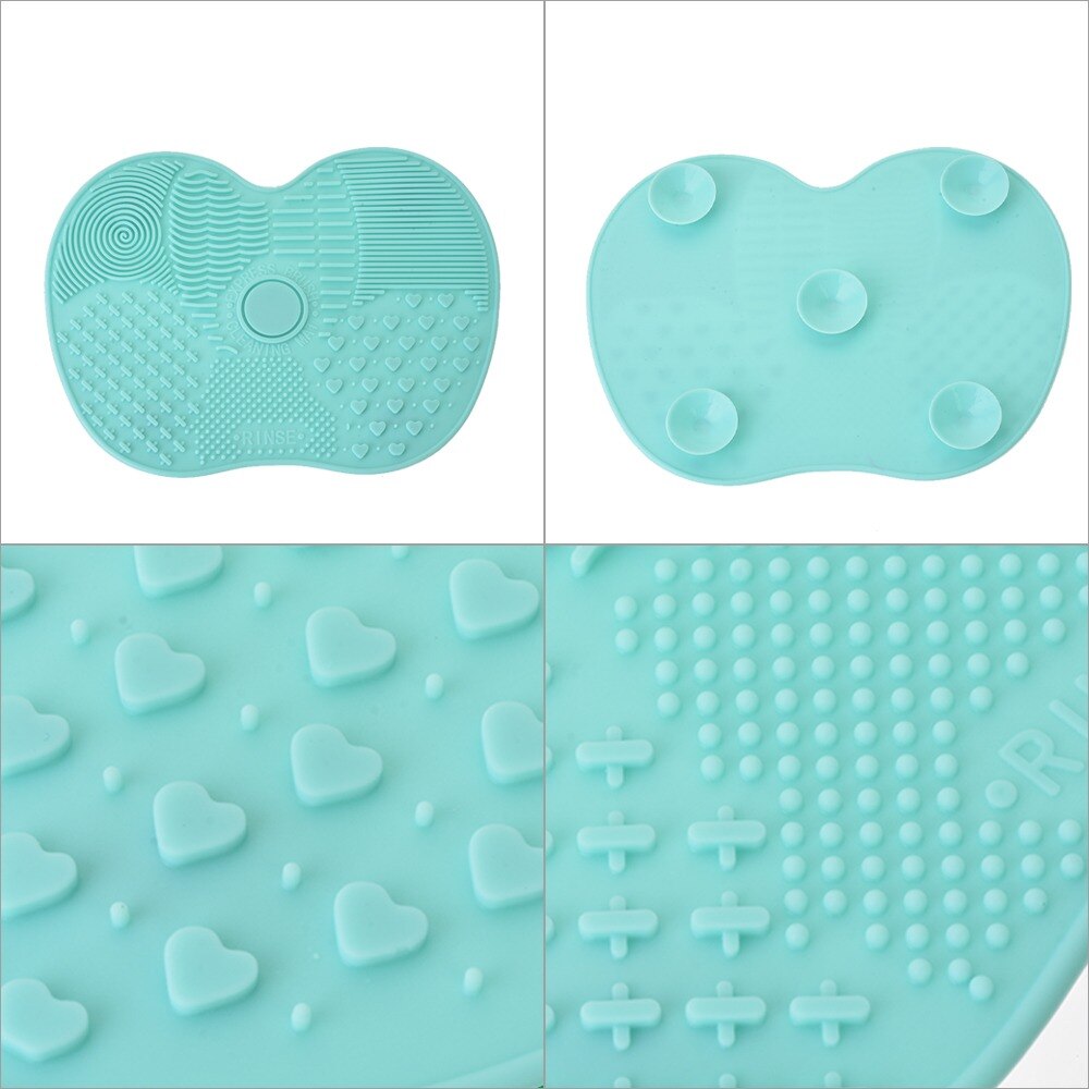 Silicone Makeup Brush Cleaner Foundation Makeup Brush Scrubber Board Pad Make Up Washing Brush Gel Cleaning Mat Hand Tool