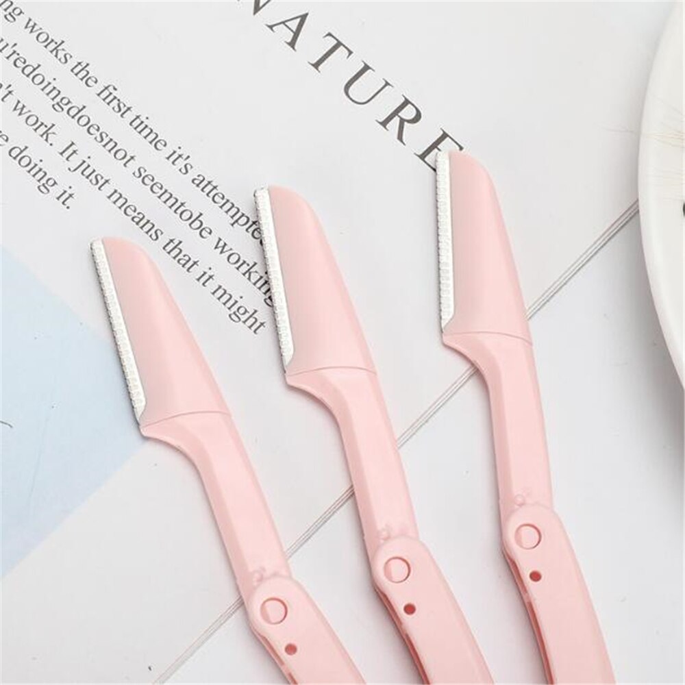 10pcs Eyebrow Trimmer Portable Eyebrow Razor Shaver Eye Brow Shaper Face Razor Facial Hair Remover for Women Beauty Makeup Tools