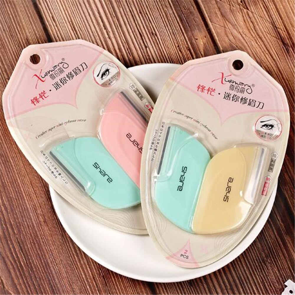10pcs Eyebrow Trimmer Portable Eyebrow Razor Shaver Eye Brow Shaper Face Razor Facial Hair Remover for Women Beauty Makeup Tools