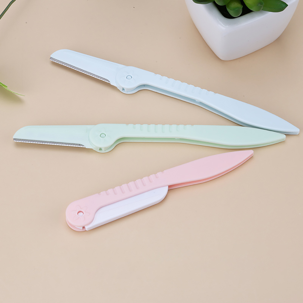 10pcs Eyebrow Trimmer Portable Eyebrow Razor Shaver Eye Brow Shaper Face Razor Facial Hair Remover for Women Beauty Makeup Tools
