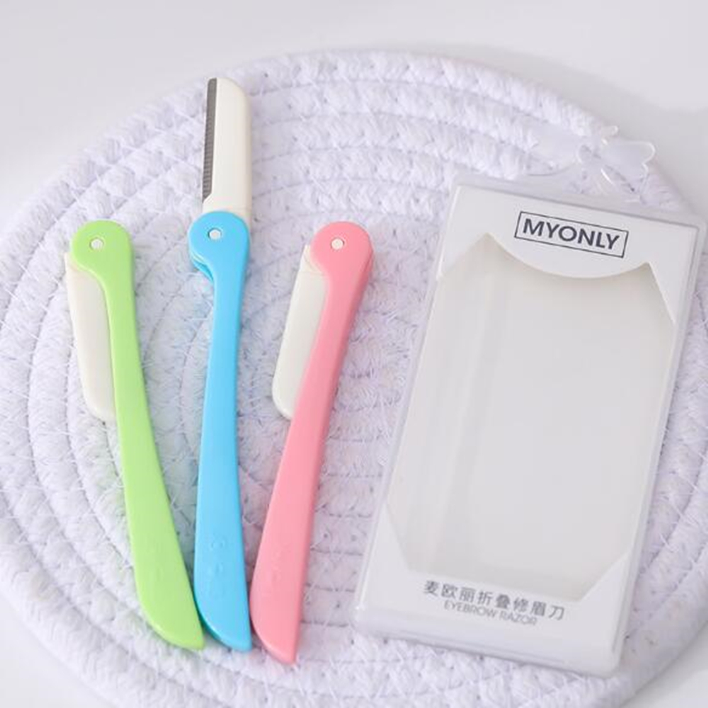 10pcs Eyebrow Trimmer Portable Eyebrow Razor Shaver Eye Brow Shaper Face Razor Facial Hair Remover for Women Beauty Makeup Tools