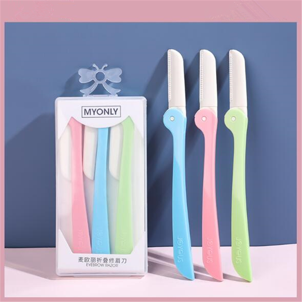 10pcs Eyebrow Trimmer Portable Eyebrow Razor Shaver Eye Brow Shaper Face Razor Facial Hair Remover for Women Beauty Makeup Tools