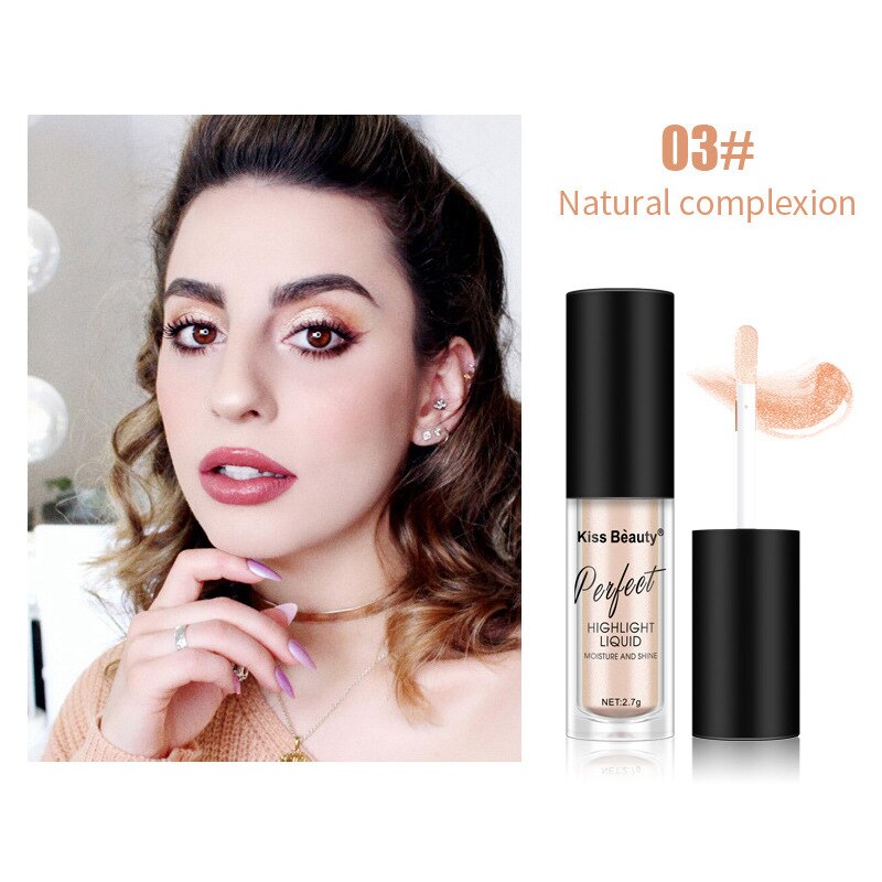 Makeup Highlighter Face Brightener High-light lying silkworm brightening Eye shadow liquid foundation concealer lasting