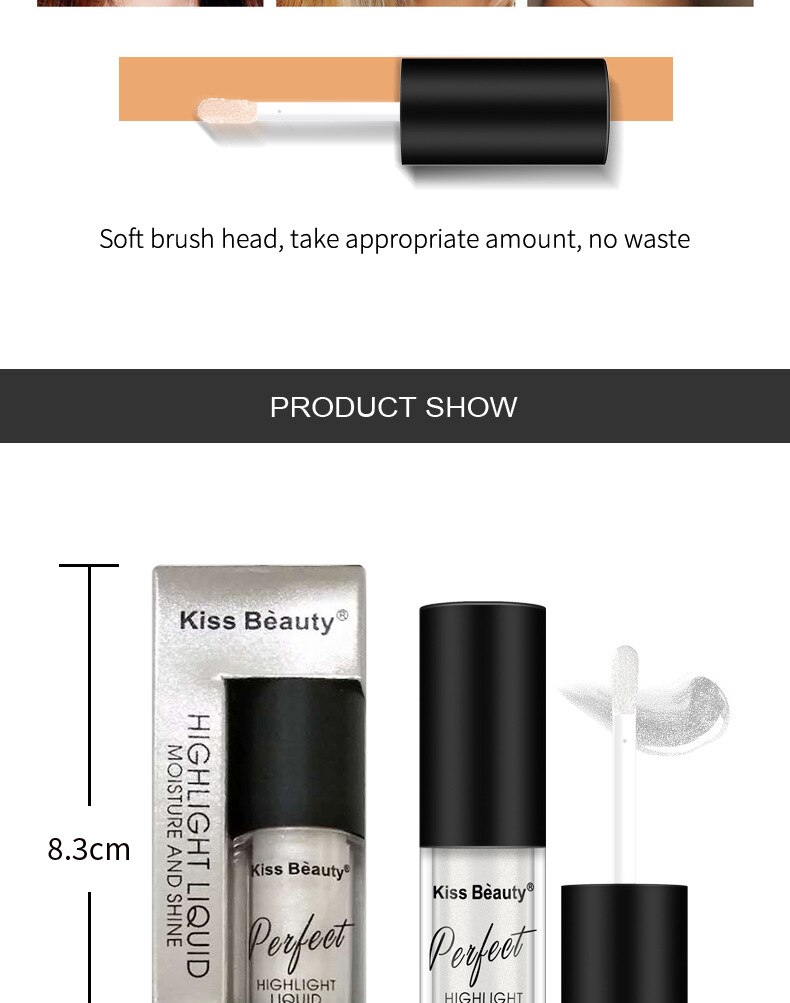 Makeup Highlighter Face Brightener High-light lying silkworm brightening Eye shadow liquid foundation concealer lasting