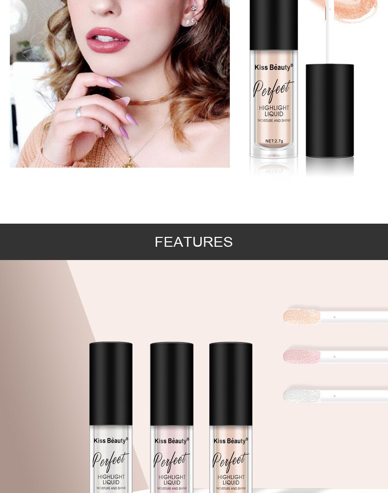 Makeup Highlighter Face Brightener High-light lying silkworm brightening Eye shadow liquid foundation concealer lasting
