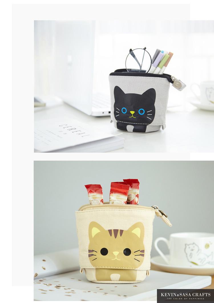 Flexible Big Cat Pencil Case Fabric Quality School Supplies Stationery Gift School Cute Pencil Box Pencilcase Pencil Bag Flexible Big Cat Pencil Case Fabric Quality School Supplies Stationery Gift School Cute Pencil Box Pencilcase Pencil Bag