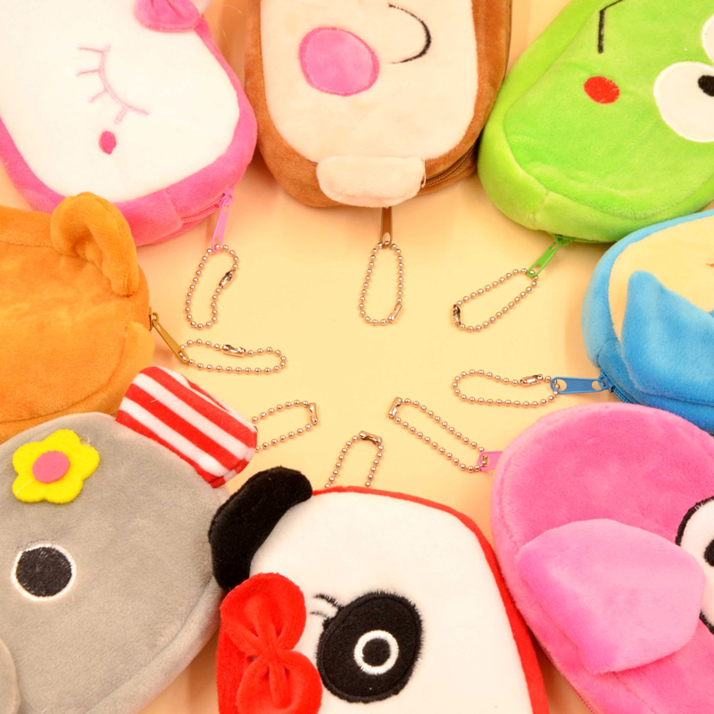 Kawaii Cartoon Pencil Case Plush Cute Handle Pencilcase School Supplies Pencil Bag for Boy Girl Stationery Pouch