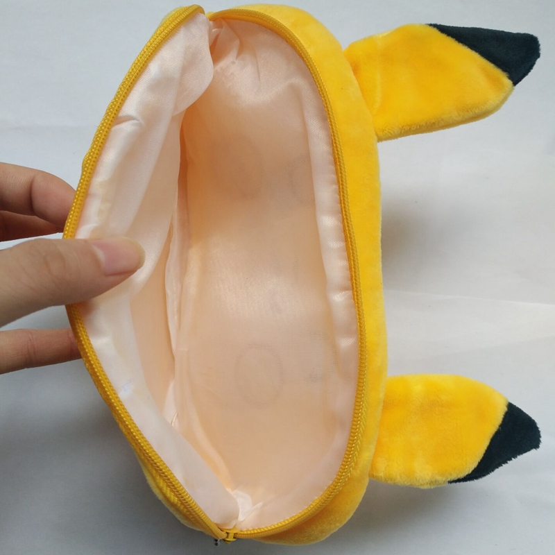 Kawaii Cartoon Pencil Case Plush Cute Handle Pencilcase School Supplies Pencil Bag for Boy Girl Stationery Pouch