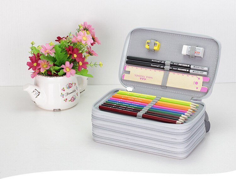 36/48/72 Holes Oxford School Pencil Case Creative Large Capacity Drawing Pen Bag Box Kids Multifunction Stationery Pouch Supply 36/48/72 Holes Oxford School Pencil Case Creative Large Capacity Drawing Pen Bag Box Kids Multifunction Stationery Pouch Supply