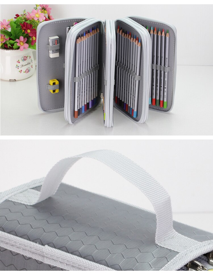 36/48/72 Holes Oxford School Pencil Case Creative Large Capacity Drawing Pen Bag Box Kids Multifunction Stationery Pouch Supply 36/48/72 Holes Oxford School Pencil Case Creative Large Capacity Drawing Pen Bag Box Kids Multifunction Stationery Pouch Supply