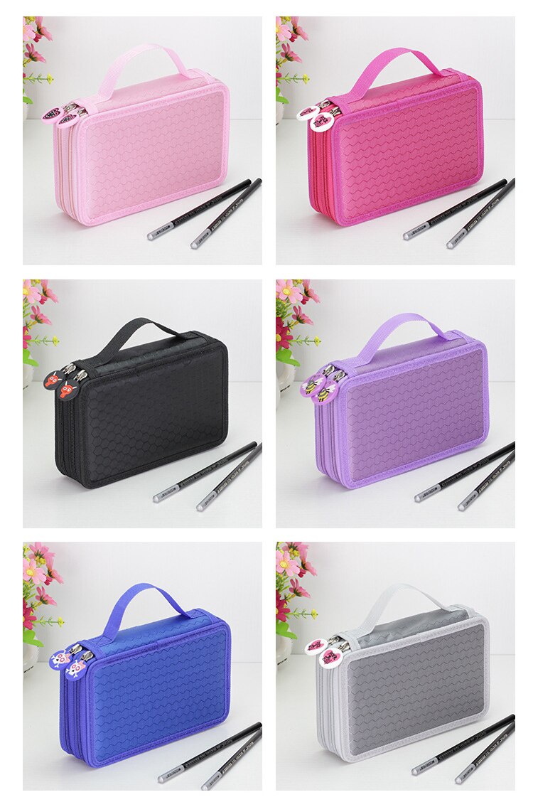 36/48/72 Holes Oxford School Pencil Case Creative Large Capacity Drawing Pen Bag Box Kids Multifunction Stationery Pouch Supply 36/48/72 Holes Oxford School Pencil Case Creative Large Capacity Drawing Pen Bag Box Kids Multifunction Stationery Pouch Supply