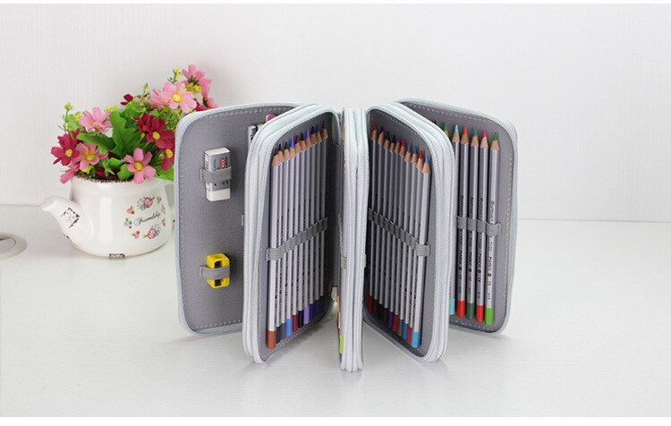 36/48/72 Holes Oxford School Pencil Case Creative Large Capacity Drawing Pen Bag Box Kids Multifunction Stationery Pouch Supply 36/48/72 Holes Oxford School Pencil Case Creative Large Capacity Drawing Pen Bag Box Kids Multifunction Stationery Pouch Supply