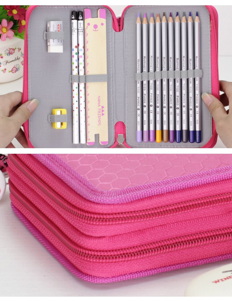 36/48/72 Holes Oxford School Pencil Case Creative Large Capacity Drawing Pen Bag Box Kids Multifunction Stationery Pouch Supply 36/48/72 Holes Oxford School Pencil Case Creative Large Capacity Drawing Pen Bag Box Kids Multifunction Stationery Pouch Supply