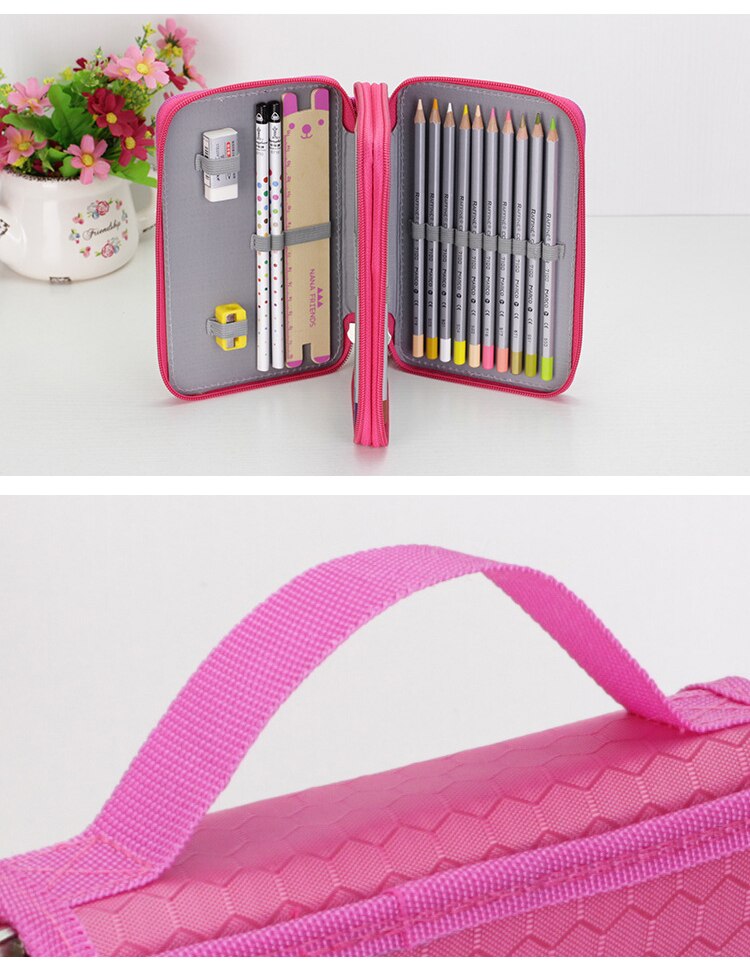 36/48/72 Holes Oxford School Pencil Case Creative Large Capacity Drawing Pen Bag Box Kids Multifunction Stationery Pouch Supply 36/48/72 Holes Oxford School Pencil Case Creative Large Capacity Drawing Pen Bag Box Kids Multifunction Stationery Pouch Supply