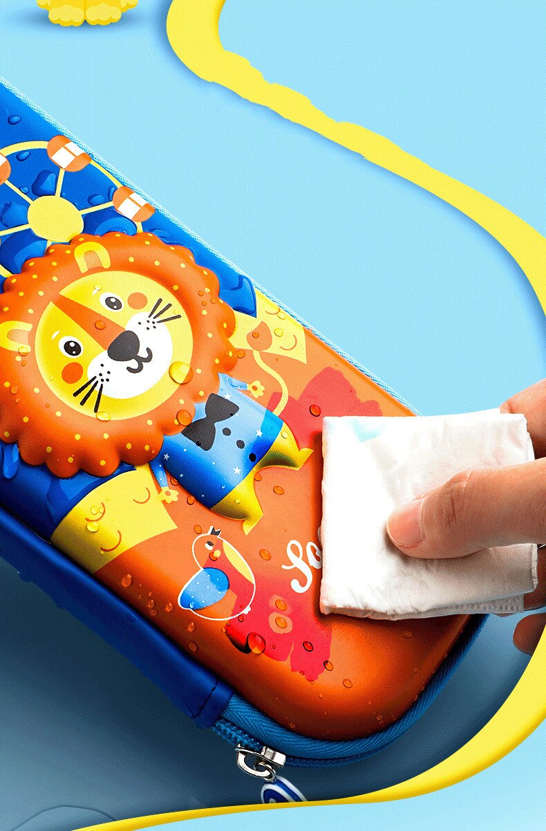 3D stereo animal pencil case plastic Stationery box School Pencil cases for girls pen case student pencil box cute pen bag gifts