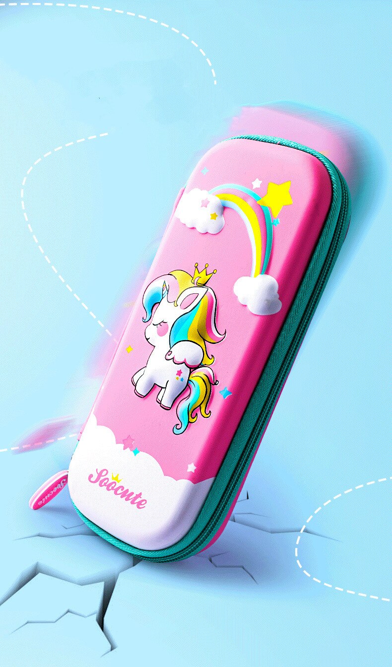 3D stereo animal pencil case plastic Stationery box School Pencil cases for girls pen case student pencil box cute pen bag gifts