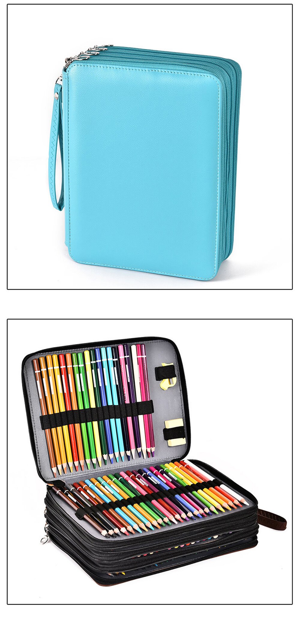 184/200/252 Slots Pencil Case School Pencilcase for Girls Boys Pen Box Large Penal Stationery Bag Big Cartridge Office Pouch Kit